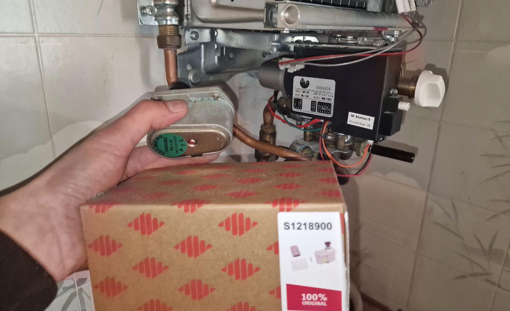 Probleme de chauffe eau bulex remplacement du bloc gaz 1